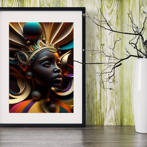Digital Art|  African Abstract Art| Abstract Wall Art| Colorful Art| Vibrant Wall Decor  | Printable Wall Art| Instant download| Wall Art