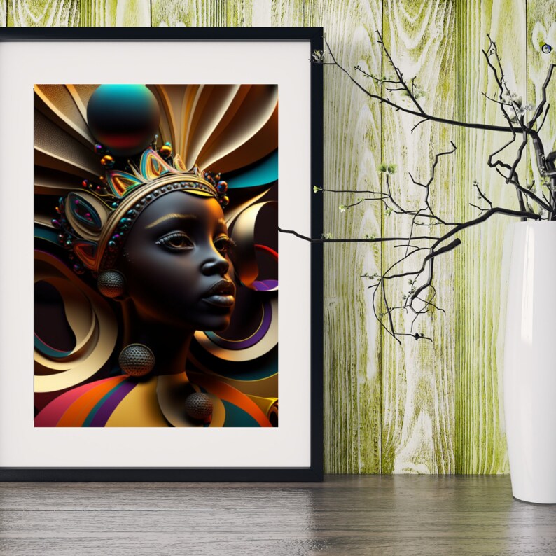 Digital Art African Abstract Art Abstract Wall Art Colorful Etsy