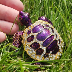 Premium Purple Turtle trash Collector Cover Minder