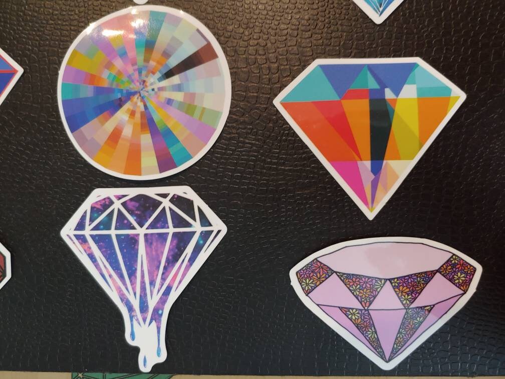 Diamon Store Sticker Set 2 Diamond Stickers - Etsy