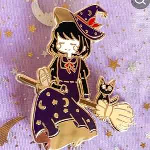 Metal Witch Cover Minder or fridge magnets