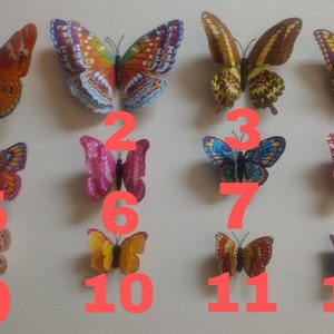 3D butterfly&#39;s Cover Minder or fridge magnet