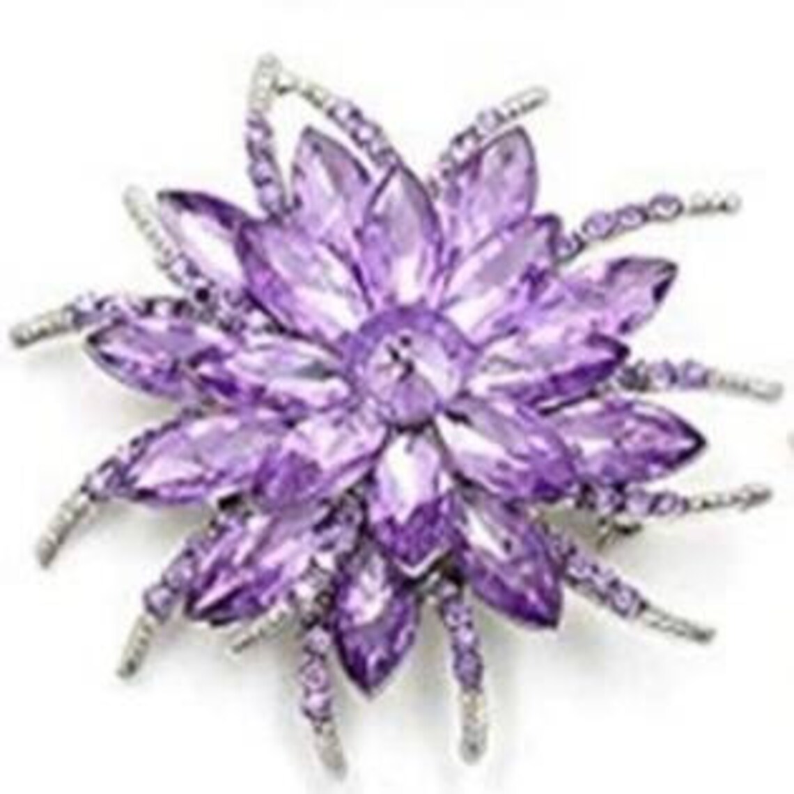 8 different colored Flower Gems Etsy