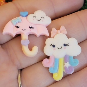 Happy Pink Umbrella Cover Minder or fridge magnets