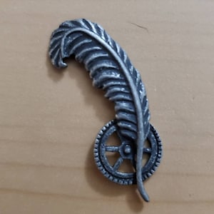 Steampunk Feder Cover Minder oder Kühlschrankmagnete