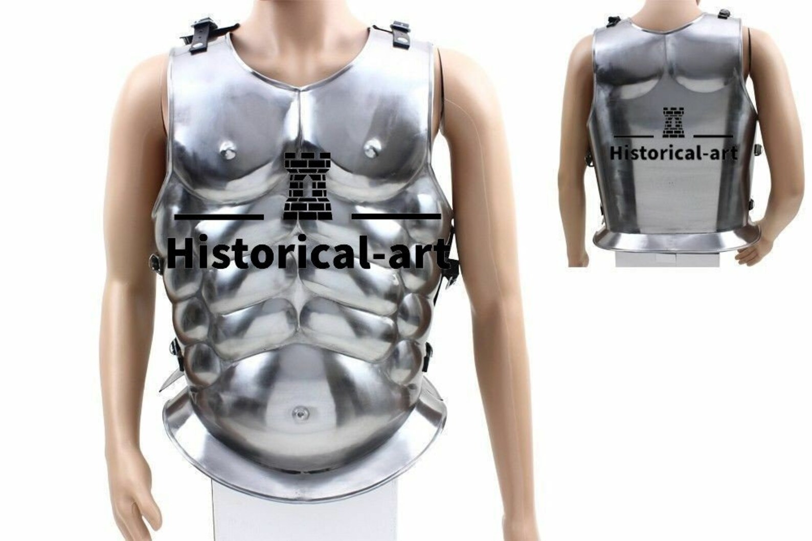 BREASTPLATE LEATHER FINISH Medieval Roman Chestplate Etsy