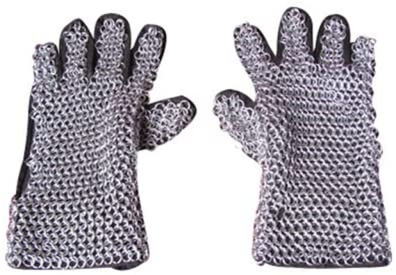 Chainmail Gloves for Medieval Armour ALUMINIUM CHAINMAIL RING 