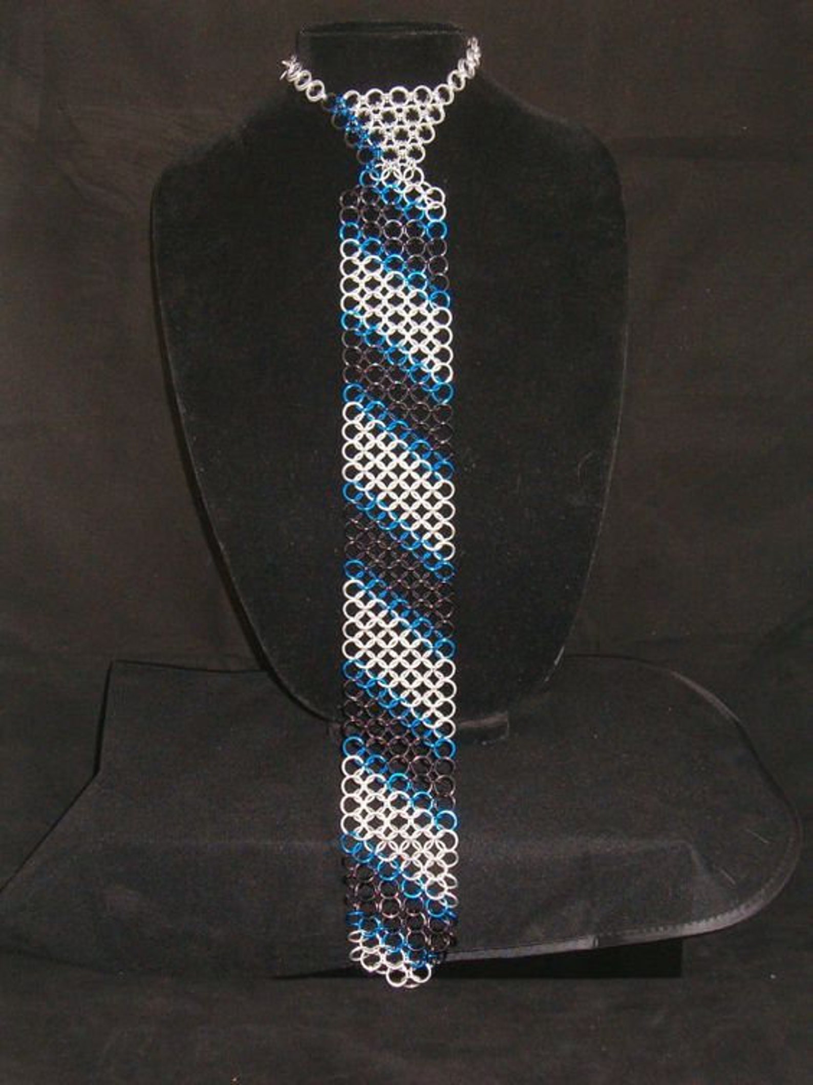 CHAINMAIL NECKTIE/ CHAINMAIL Tie Aluminium Ring 4 in 1 Wear Etsy