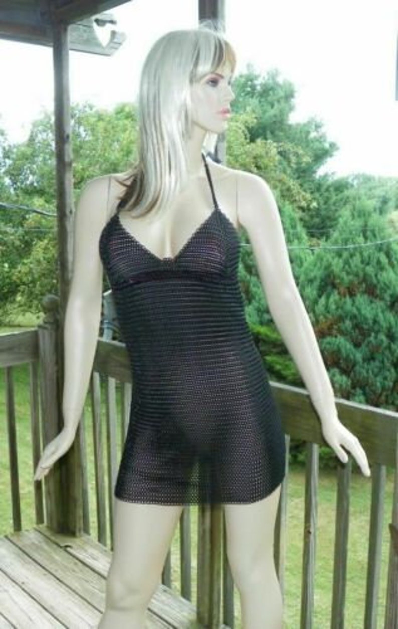 chain mail silver link metal lingerie TOP new LOW PRICE Best Deal Bra