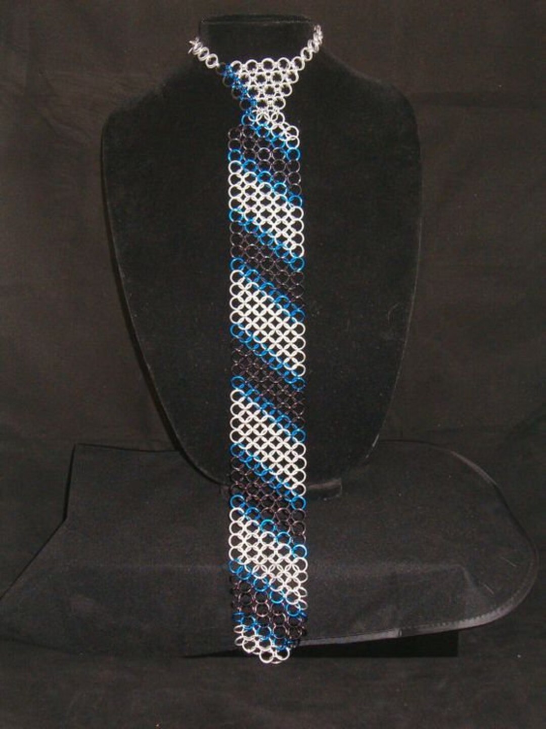 CHAINMAIL NECKTIE/ CHAINMAIL Tie Aluminium Ring 4 in 1 Wear Etsy
