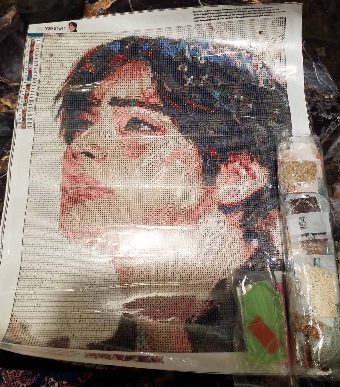 BTS Diamond DIY painting Etsy