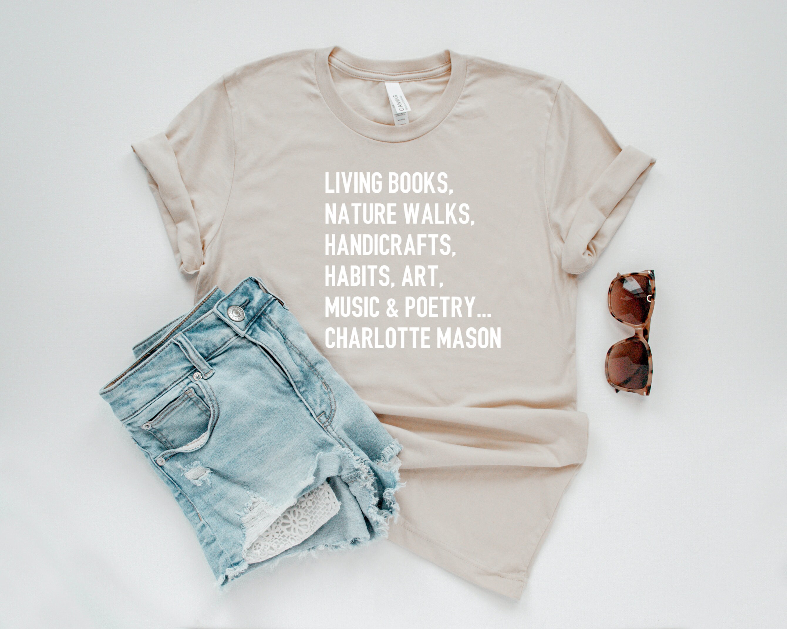 Charlotte Mason Living Books T-shirt Charlotte Mason Shirts - Etsy