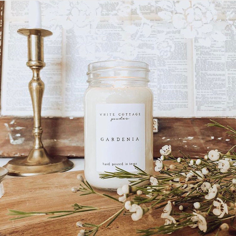 Mason Jar Candles Farmhouse Candles Cottage Candles Soy Etsy