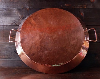 Hammered Copper Paella Pan Extra Large