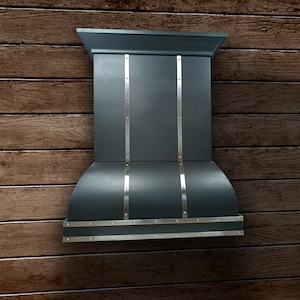Campana extractora de cocina de acero inoxidable negra: Montaje en pared personalizado