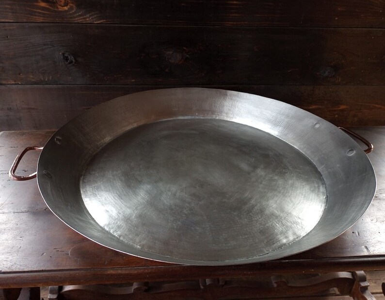 Hammered Copper Paella Pan Extra Large Etsy