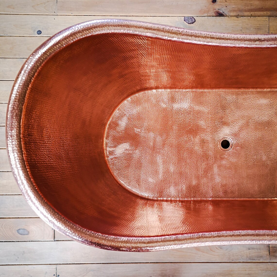Freestanding Hammered Copper Bathtub for Hacienda CLASSICA Etsy