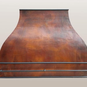 Campana extractora de cobre martillado a medida - Ventilación de cocina ARIZONA
