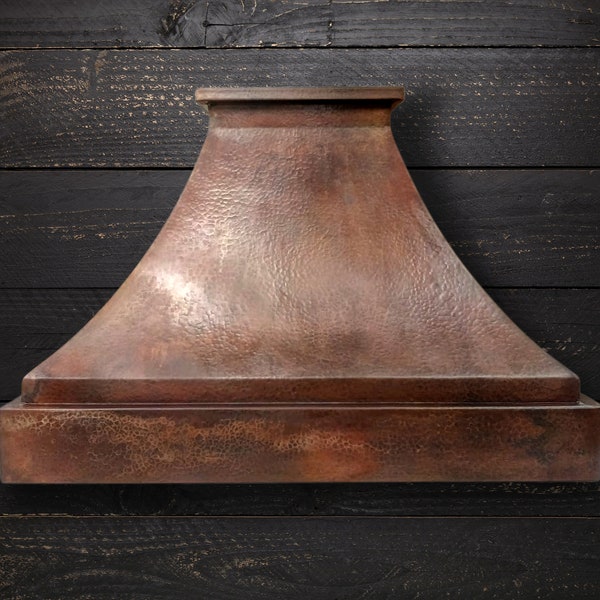 Hammered Copper Kitchen Range Hood  - FARMHOUSE - Custom