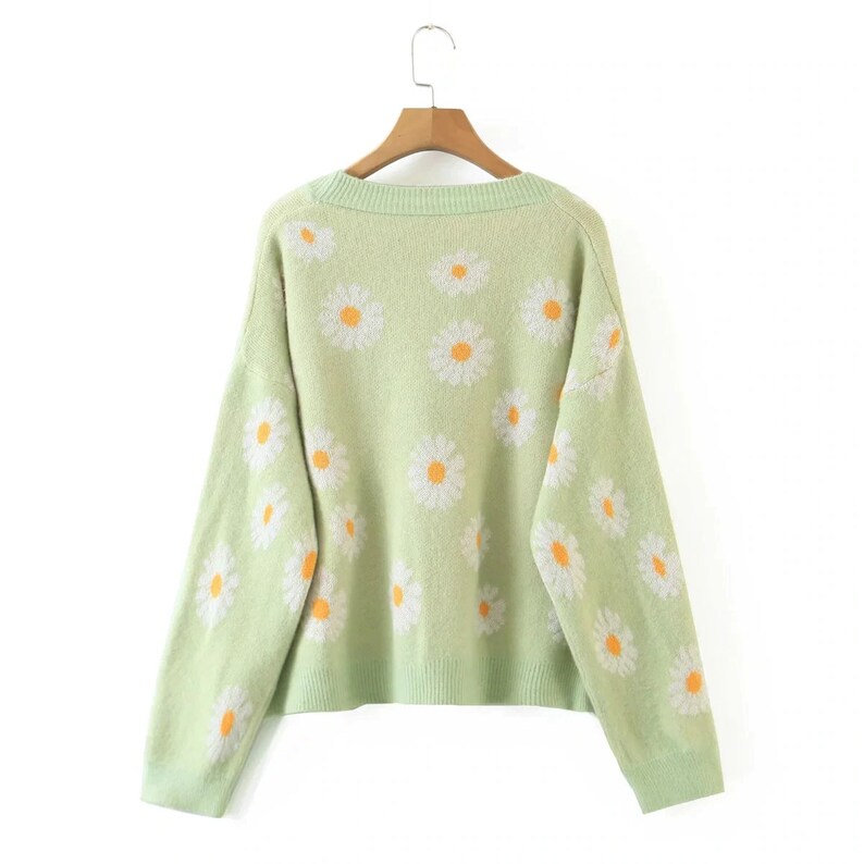 daisy cardigan sweater