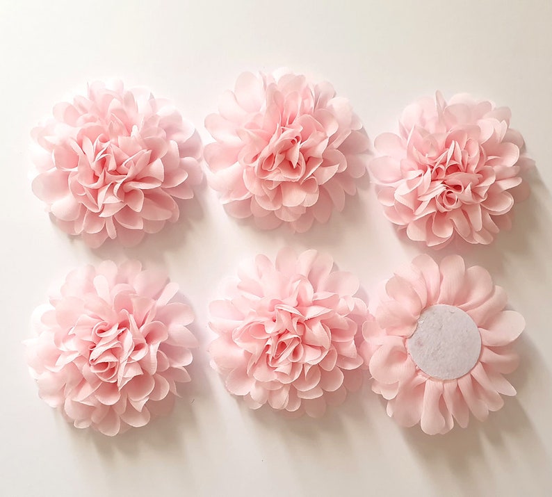 10x Pink Big Flower Craft