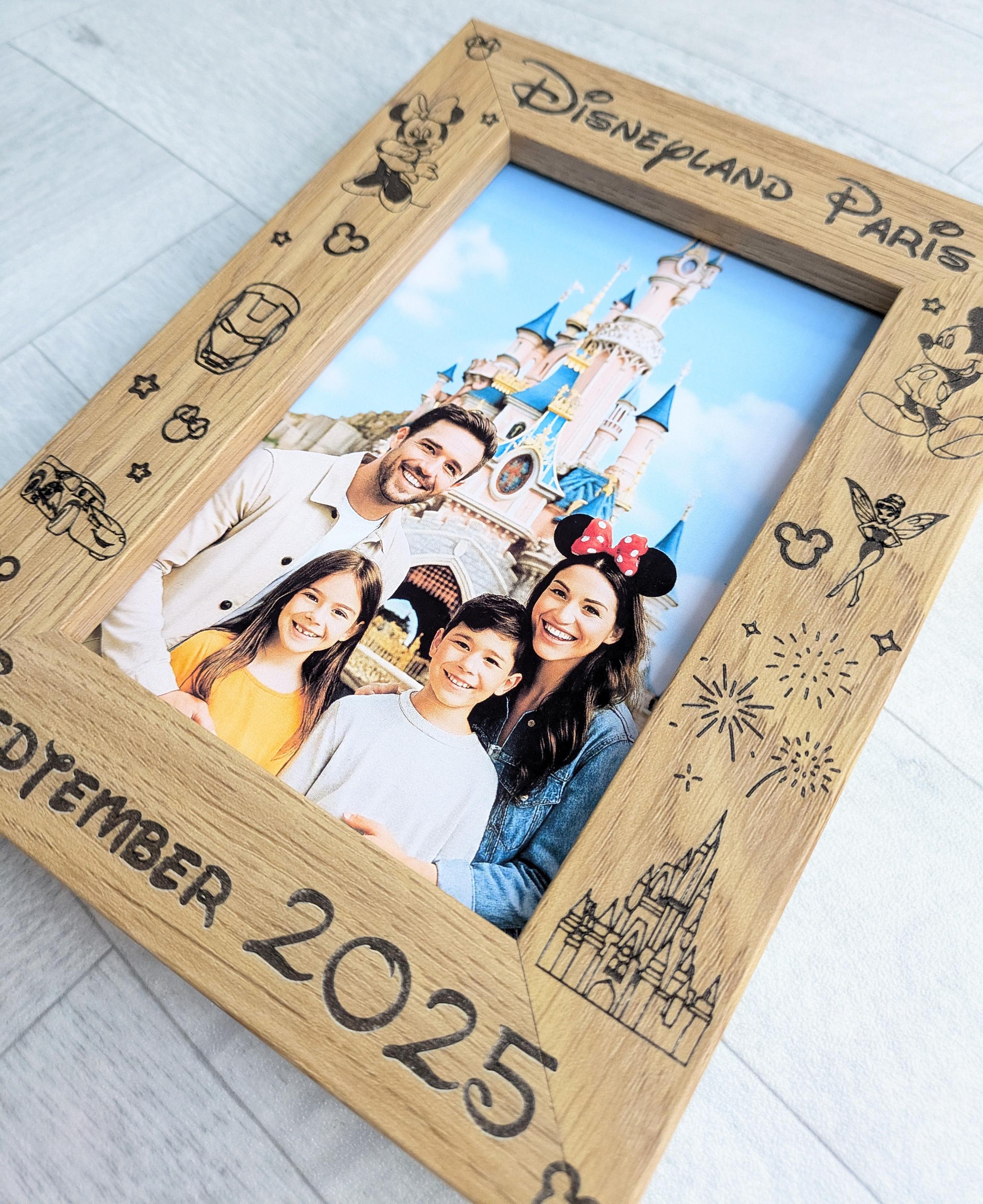 Personalised Disneyland Paris or Disney World Orlando Photo Frame ...