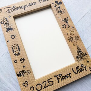 Personalised Disneyland Paris or Disney World Orlando Photo Frame: Engraved Keepsake Gift - Fits 4"x6" or 5"x7" Photo image 17