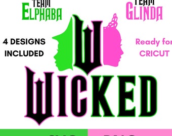 Wicked SVG Wicked PNG sublimation design Wicked witch SVG Wicked svg layered for cricut Wicked layered svg files for cricut laser cut files