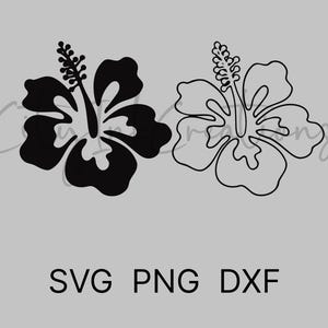 Hibiscus SVG Files for Cricut Hibiscus Outline Svg Hibiscus Single Line ...
