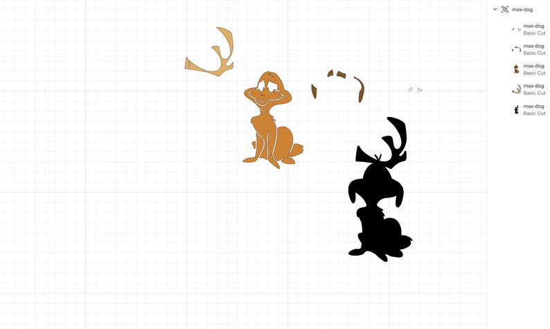 Max dog SVG Layered Grinch svg Christmas svg Christmas print design Cricut file for Christmas grinch ornaments svg grinch png clipart image 5