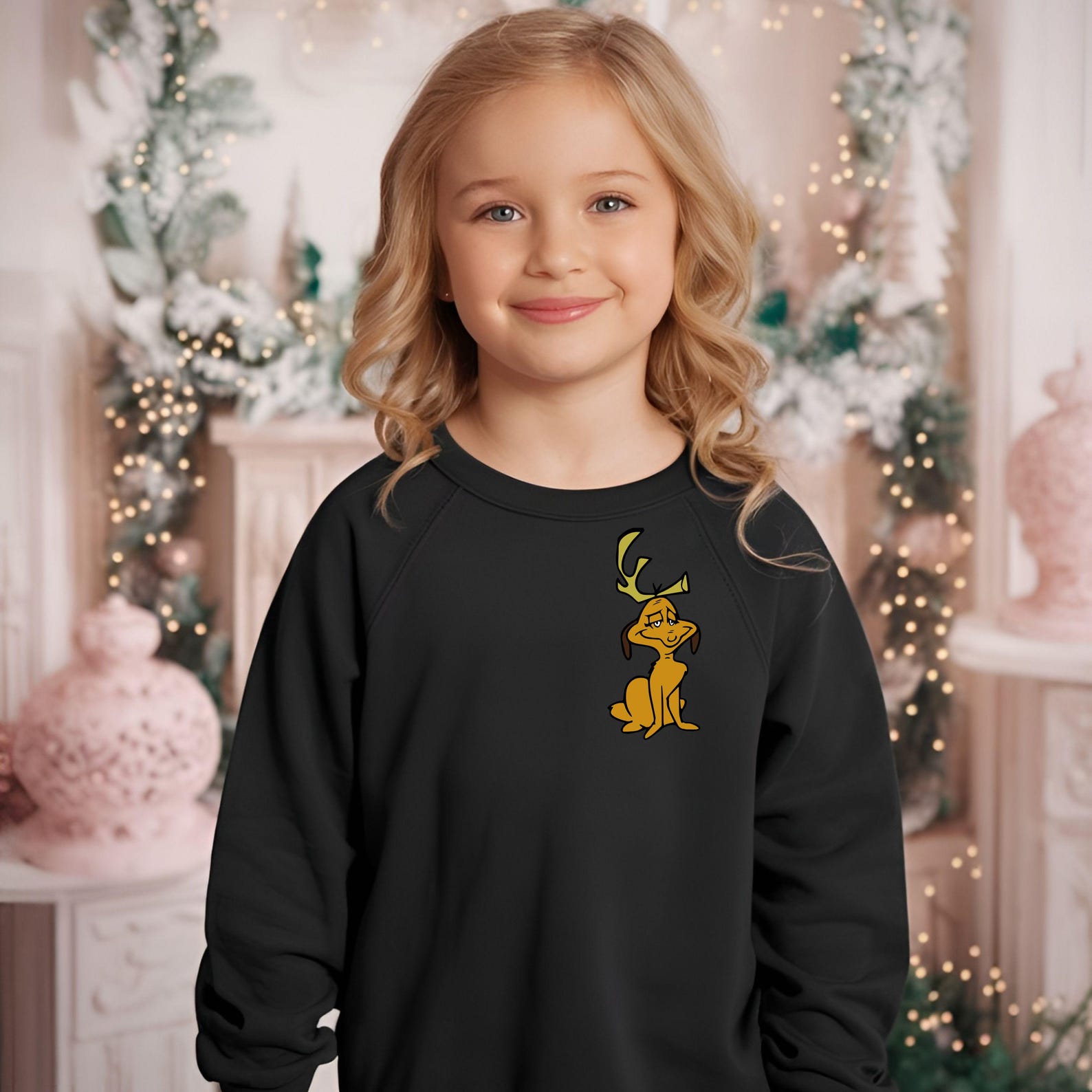 Max Grinch Dog SVG PNG Sublimation Design, Outline Christmas Dog