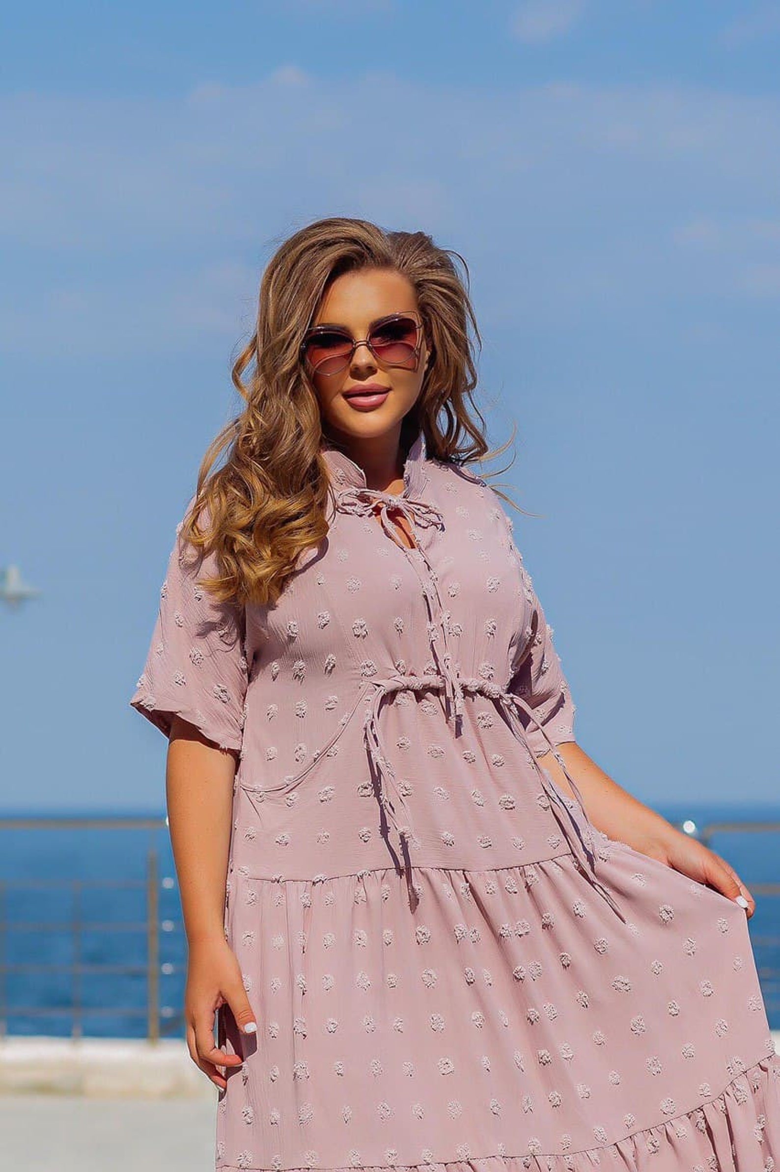 Beach wedding guest maxi flowy dress Long summer dress with Etsy