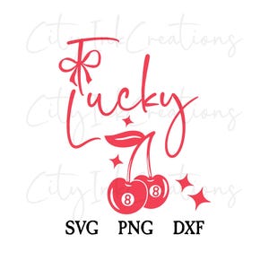 Sentiment de chance SVG Coquette cerise svg Cerise PNG Svg fleurs de cerisier chemise cerise cadeau pour amoureux de casino Cerises 8 clipart svg tendance png porte-bonheur