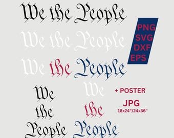 私たち国民 SVG 私たち国民 PNG ポスター アメリカ合衆国憲法 svg 愛国者の自由 愛国者の昇華デザイン メモリアルデー svg
