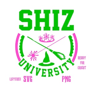 Wicked Shiz University SVG Cricut Shiz university sweatshirt print Wicked ornament svg Minimal wicked musical svg Wicked ornament Wicked png