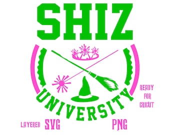 Wicked Shiz University SVG Cricut Shiz university sweatshirt print Wicked ornament svg Minimal wicked musical svg Wicked ornament Wicked png