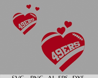 49ers SVG layered 49ers PNG, San Francisco 49ers, San Francisco 49ers flag svg, 49ers Football Svg, 49ers Nation Svg, 49ers heart svg bowl