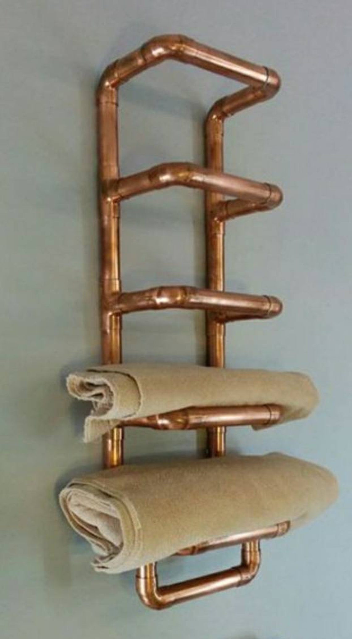 Copper Towel Rack Etsy