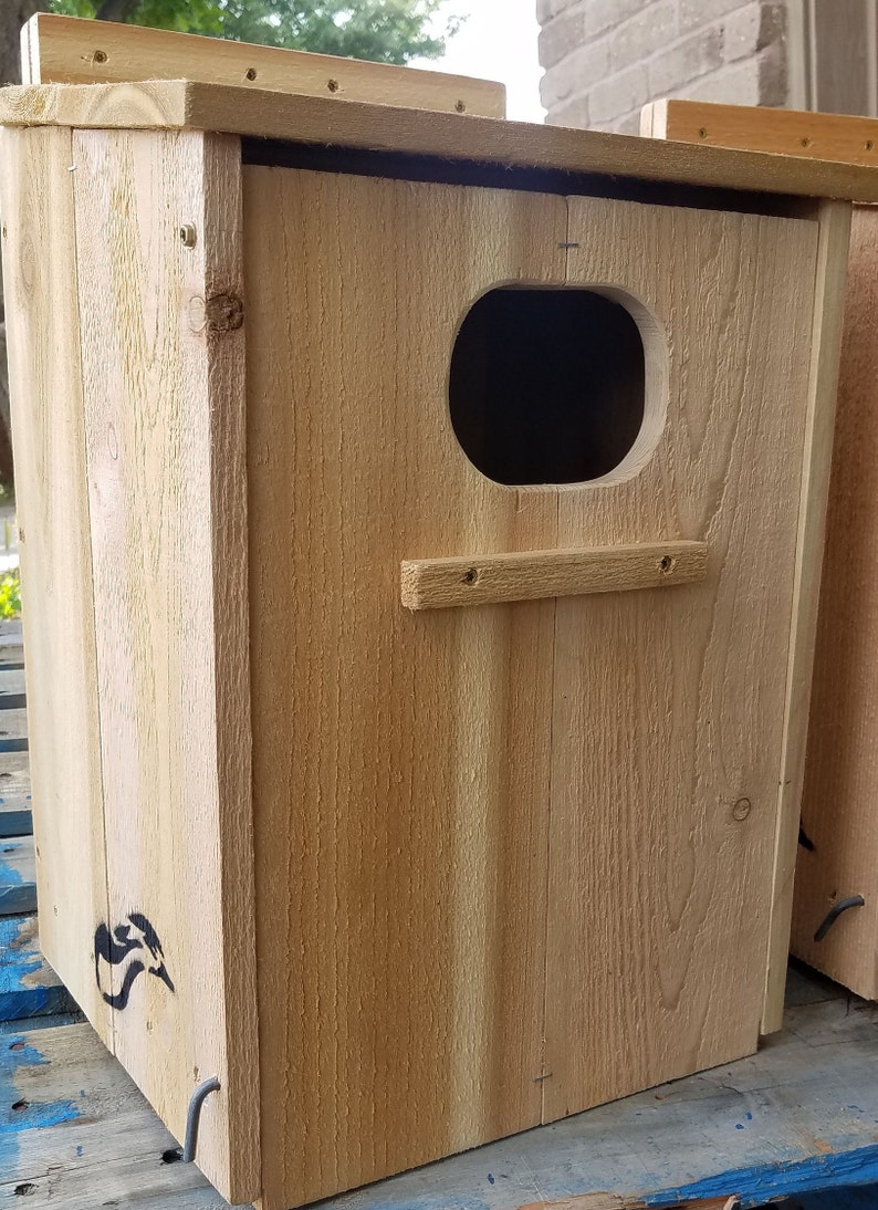 Wood Duck Nesting Box Handcrafted Cedar Duck Nest Box Bird Etsy