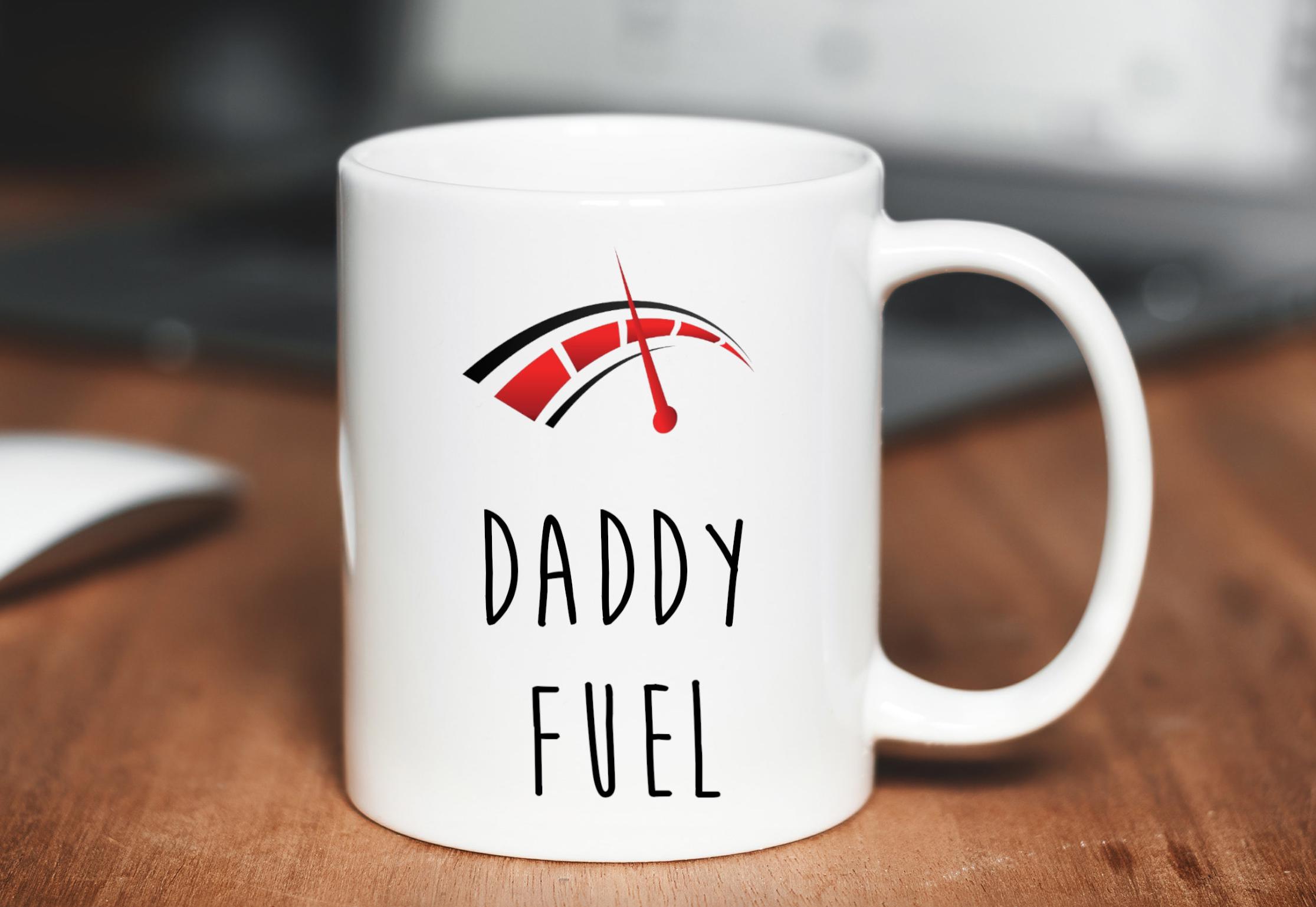 Taza de combustible para papá / Regalo divertido de café para nuevos papás / Regalo para adictos a la cafeína para hombres / Taza de regalo de cumpleaños