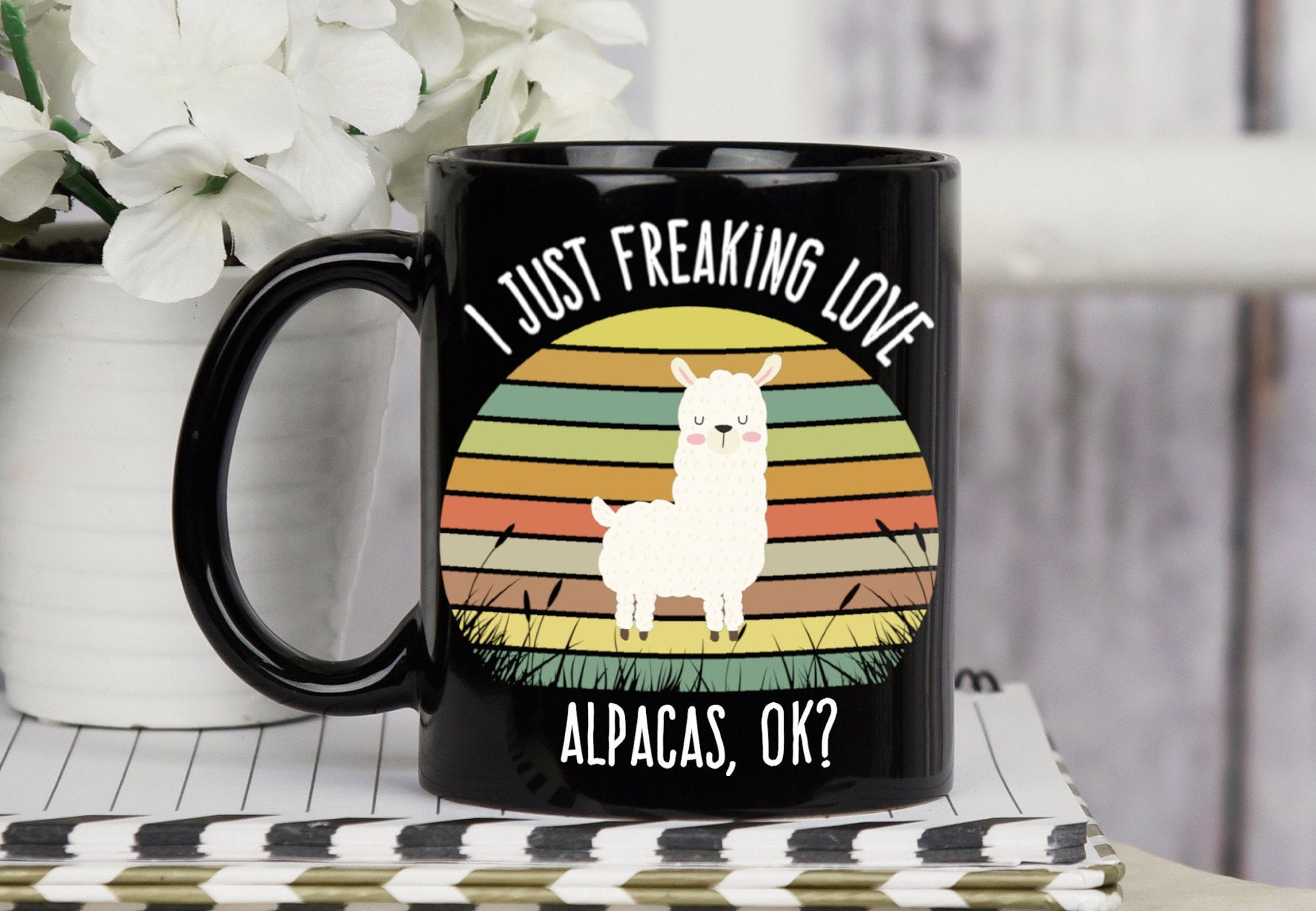 Discover I Just Freaking Love Alpacas Ok Mug