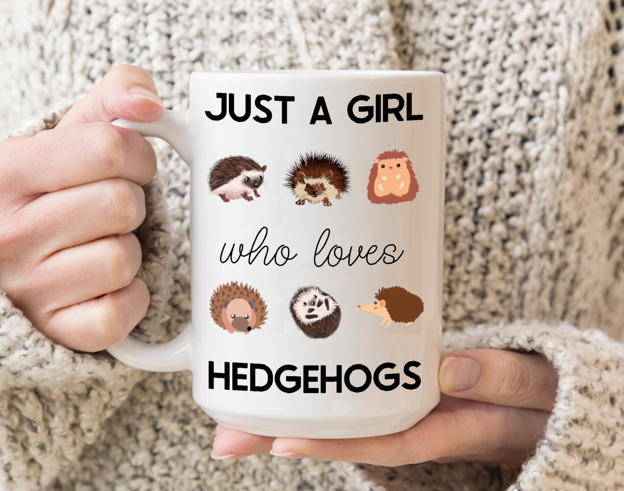 Just a Girl Who Loves Hedgehogs Mug