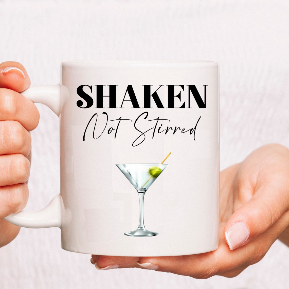 Shaken Not Stirred mug. James Bond Quote mug. Martini gift Etsy
