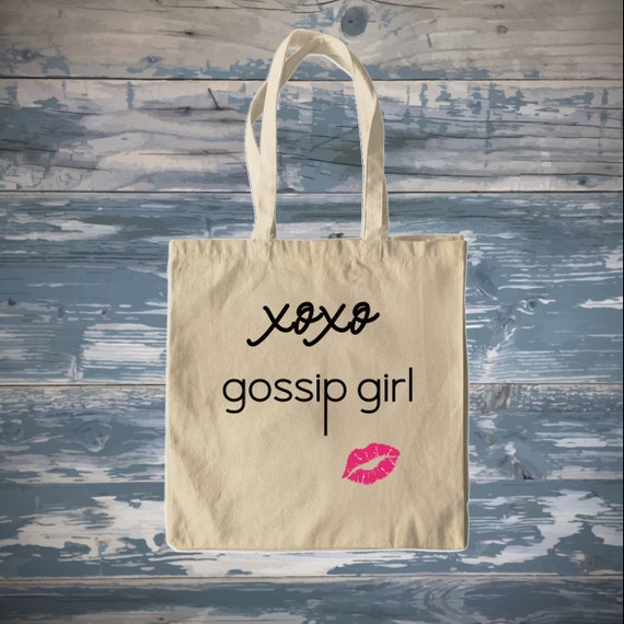 Xoxo Gossip Girl Canvas Tote Bag. Funny Gossip Girl Bag. Gift Best Friend Gift Etsy Canada