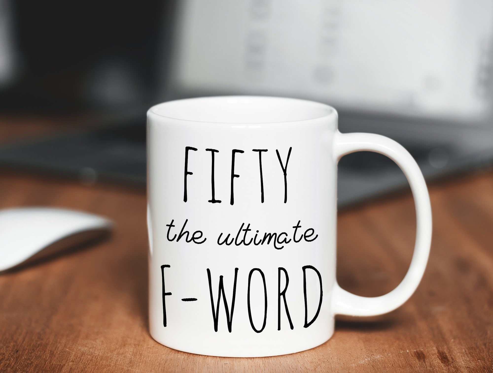 Discover Fifty The Ultimate Word Mug