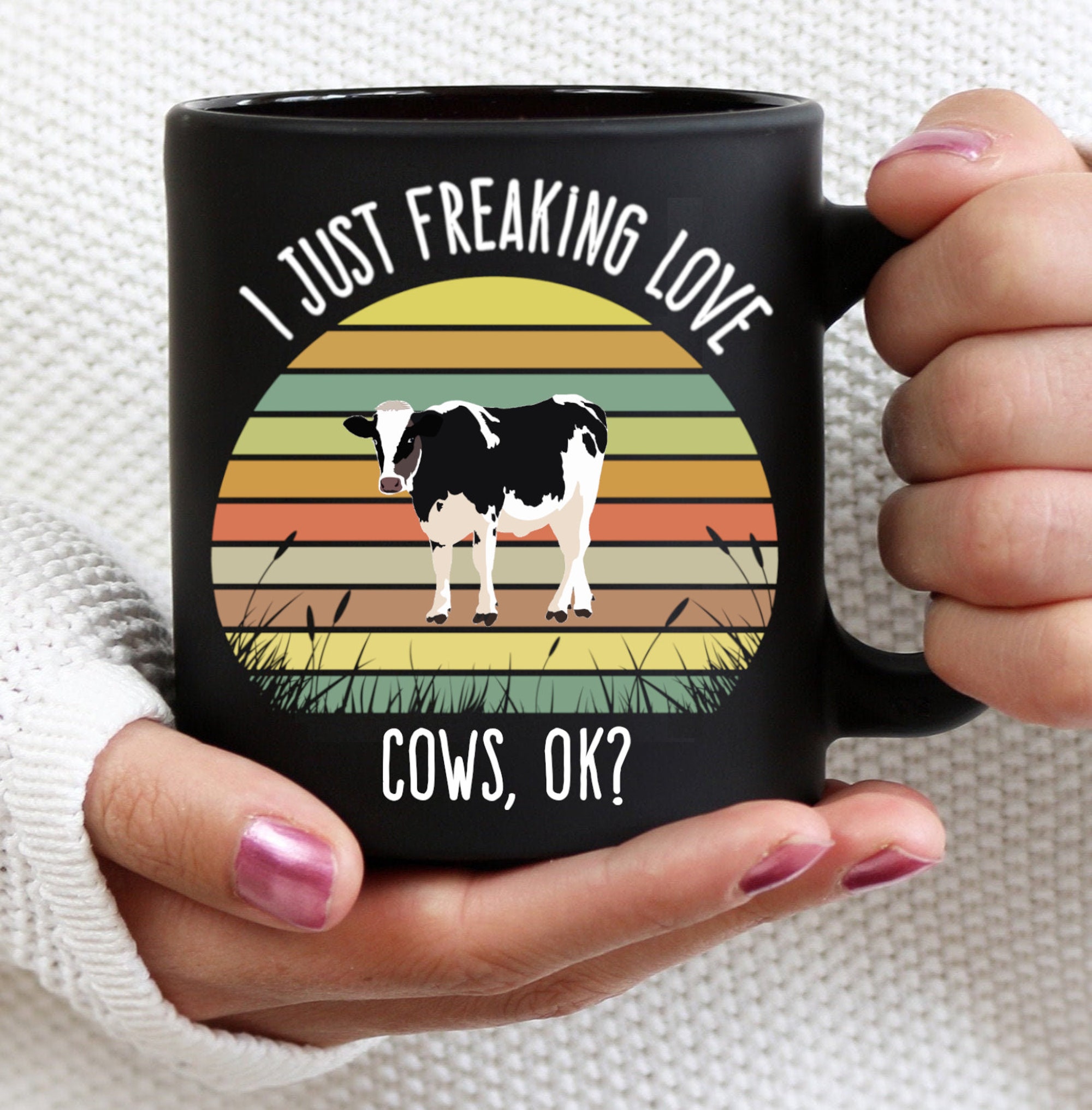 I Just Freaking Love Cows Ok Mug