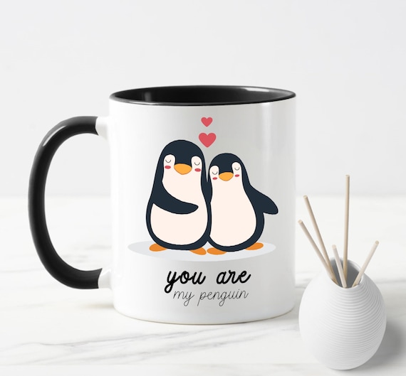 Pinguin Geschenk Mate for Life, Geschenke für Mann, Frau, Du bist