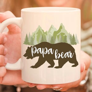 Papa Bear Mug. Gift for Grandpa. Funny Bear Lover Gift. Father&#39;s Day gift. Cool Gift for Him
