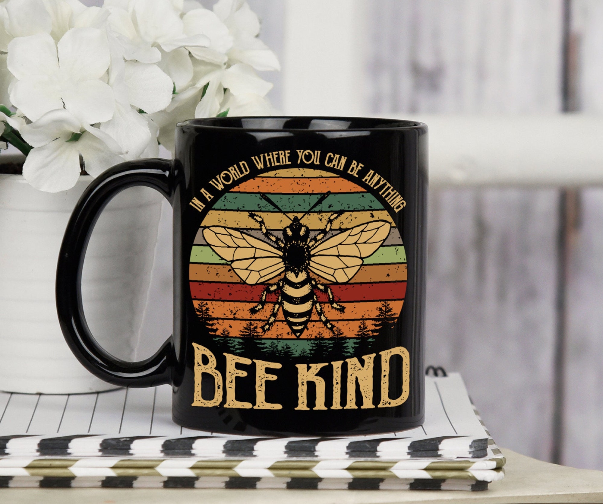 Discover In a World Where You Can Be Anything Bee Kind Mug