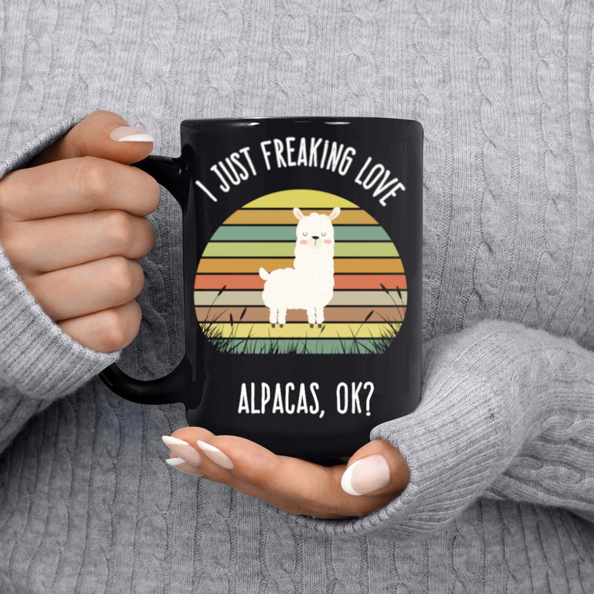 I Just Freaking Love Alpacas Ok Mug